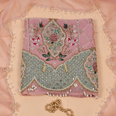 Organza Pink Unstitched Suit